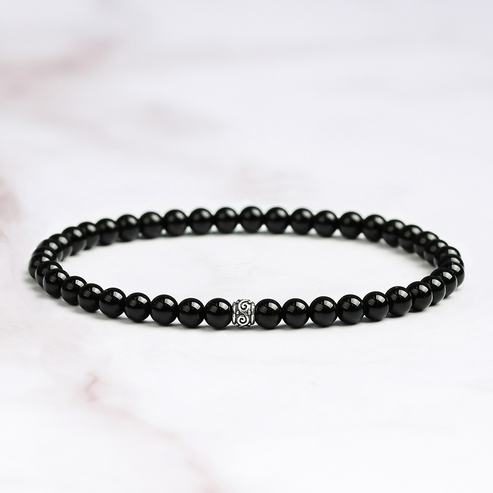 진주모아 특A 악한기운을 막는 액막이 불교 염주팔찌 오닉스, 현재가 17,800원