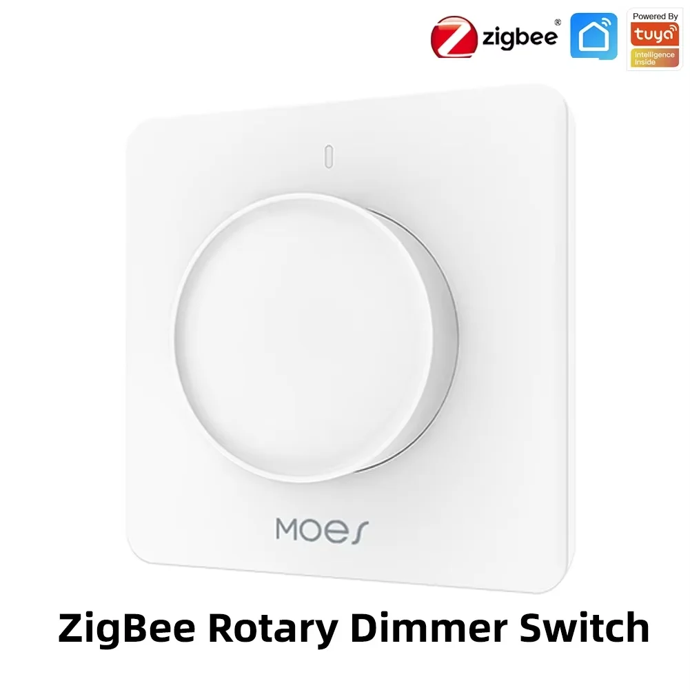 Moes ZigBee 터치 라이트 조광기 스위치 로터리 컨트롤러 타이머 밝기 메모리 스마트 라이프/Tuya APP 원격 41,300원