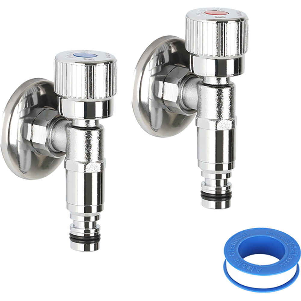 두진 슬림 세탁기 전용 수도꼭지 I자타입 냉온수 금속커플링 세트 DF71M 9,900원