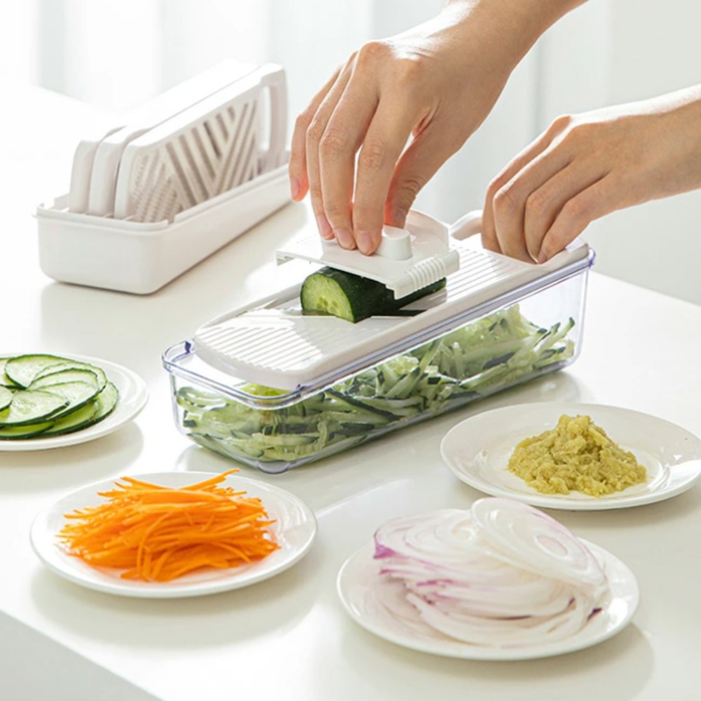 시모무라 야채공방 손잡이 채칼 강판 슬라이서 4종 + 케이스 + 안전홀더 세트 VSY-01 18,200원