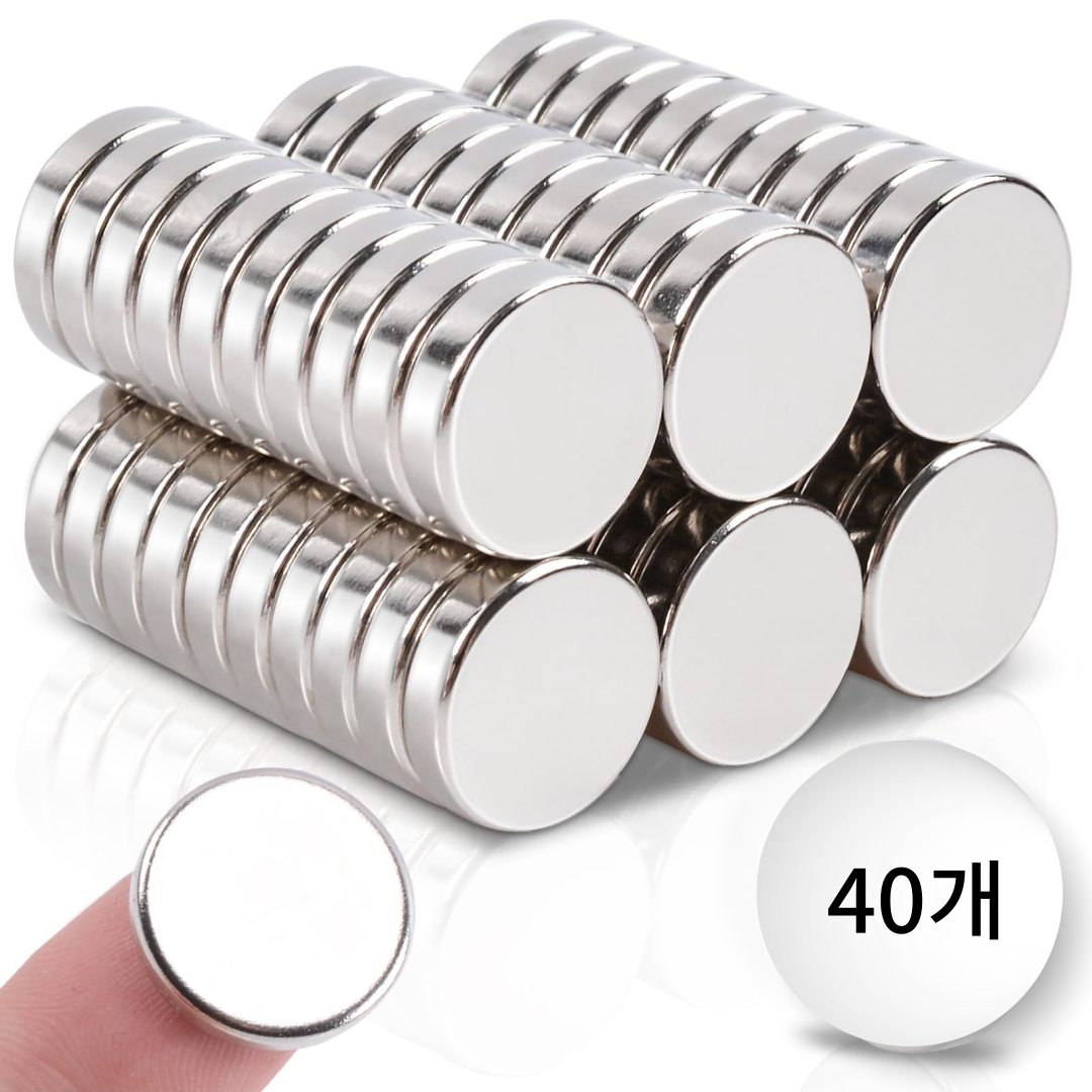 쇼픽스 초강력 네오디움 원형 자석 12mm x 3mm 14,600원