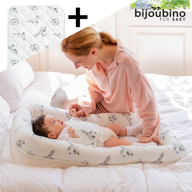 비주비노 힙서포터 높이조절 아기침대 역류방지쿠션 방수패드세트 119,000원