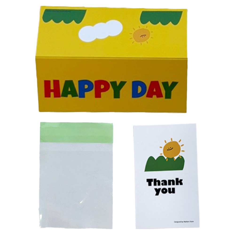마커스스토어 알록달록 해피데이 헤더택 포장 극소, 옐로우, 30개, 현재가 12,900원