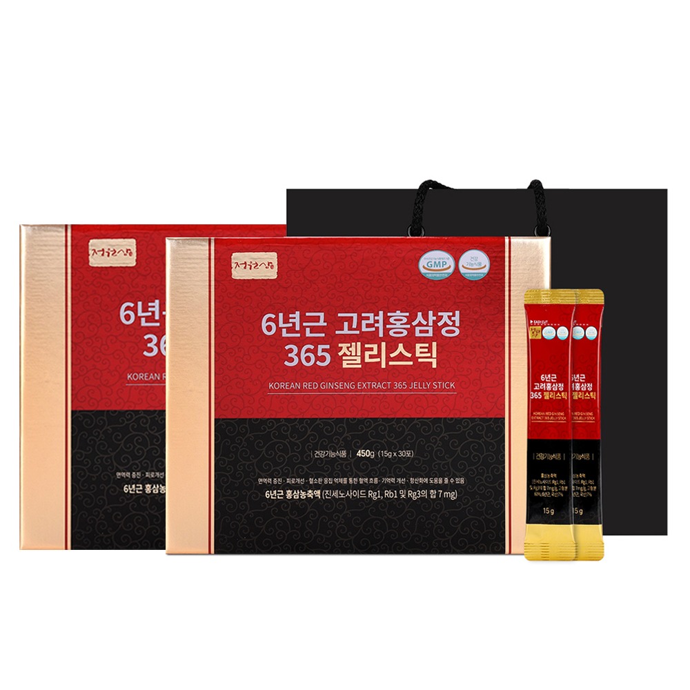 정원삼 6년근 고려홍삼정365 젤리스틱 30p 55,620원