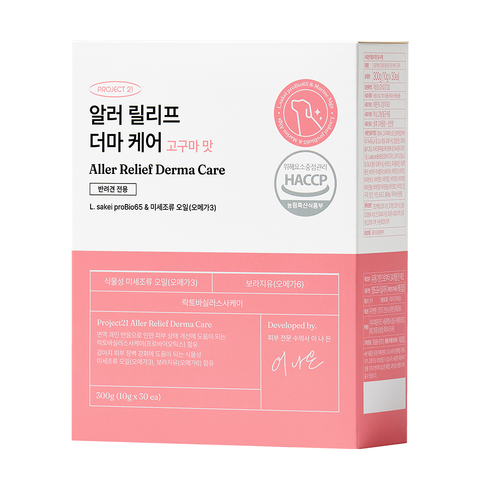 프로젝트21 강아지 알러 릴리프 더마 케어 영양제 고구마 맛, 30회분, 피부/피모, 1개 32,900원