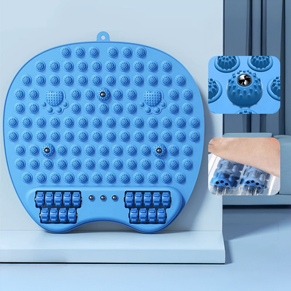 유니케이 롤러발지압판 발바닥지압판 지압매트 마사지보드 대형, 롤러 블루, 1개 12,800원