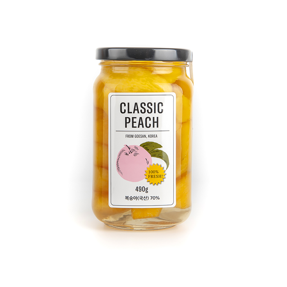 (클래식농원) 국내산 햇 황도 복숭아 병조림 선물세트 39,900원