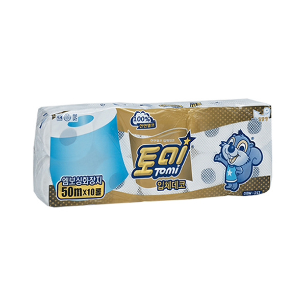 토미 천연펄프 두루마리 화장지 2겹 50m 10롤 X 10팩, 10개, 10롤 69,450원
