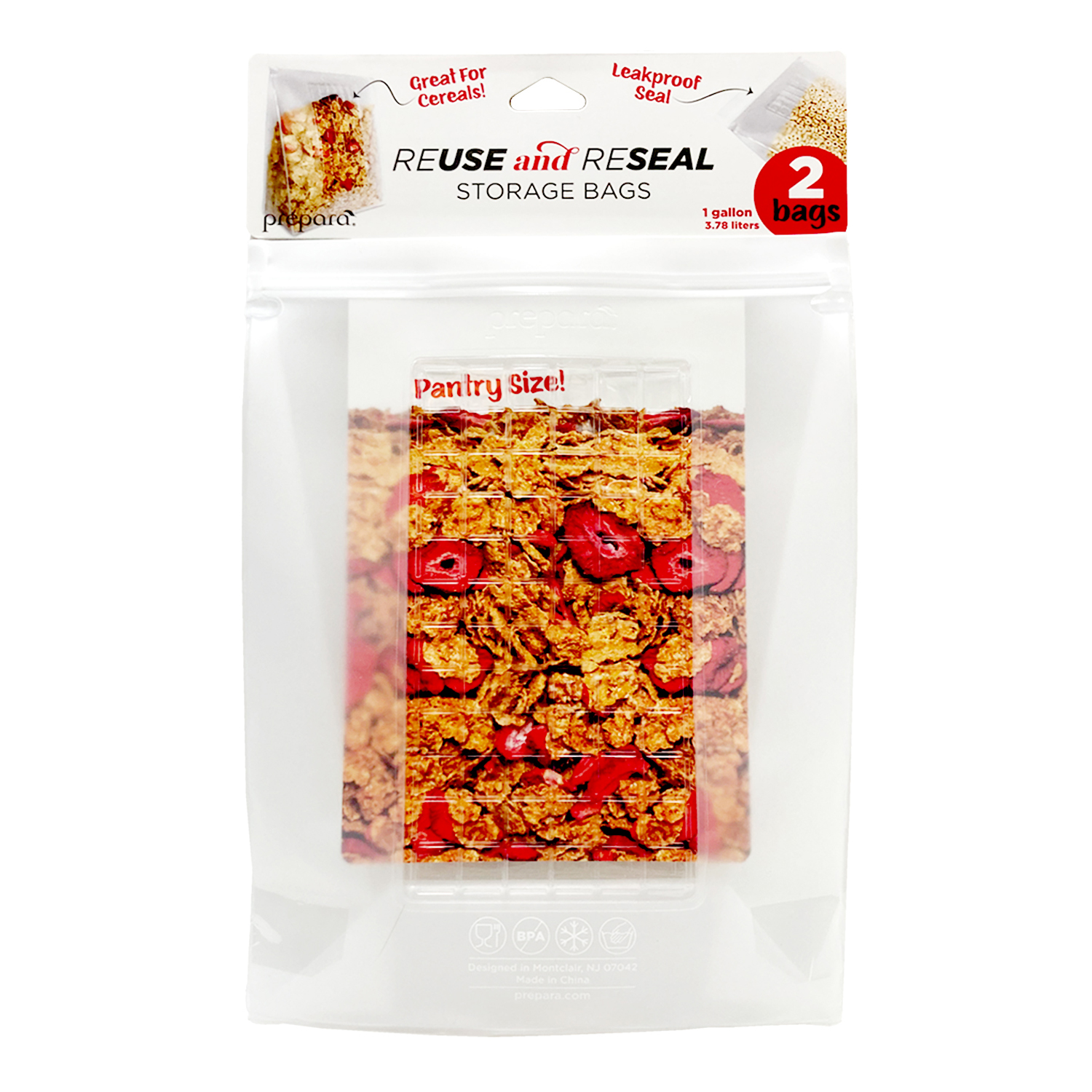 prepara 재사용 투명 R 앤 R 지퍼백 엑스라지, 특대(XL) 이상, 2개입, 1개 17,000원