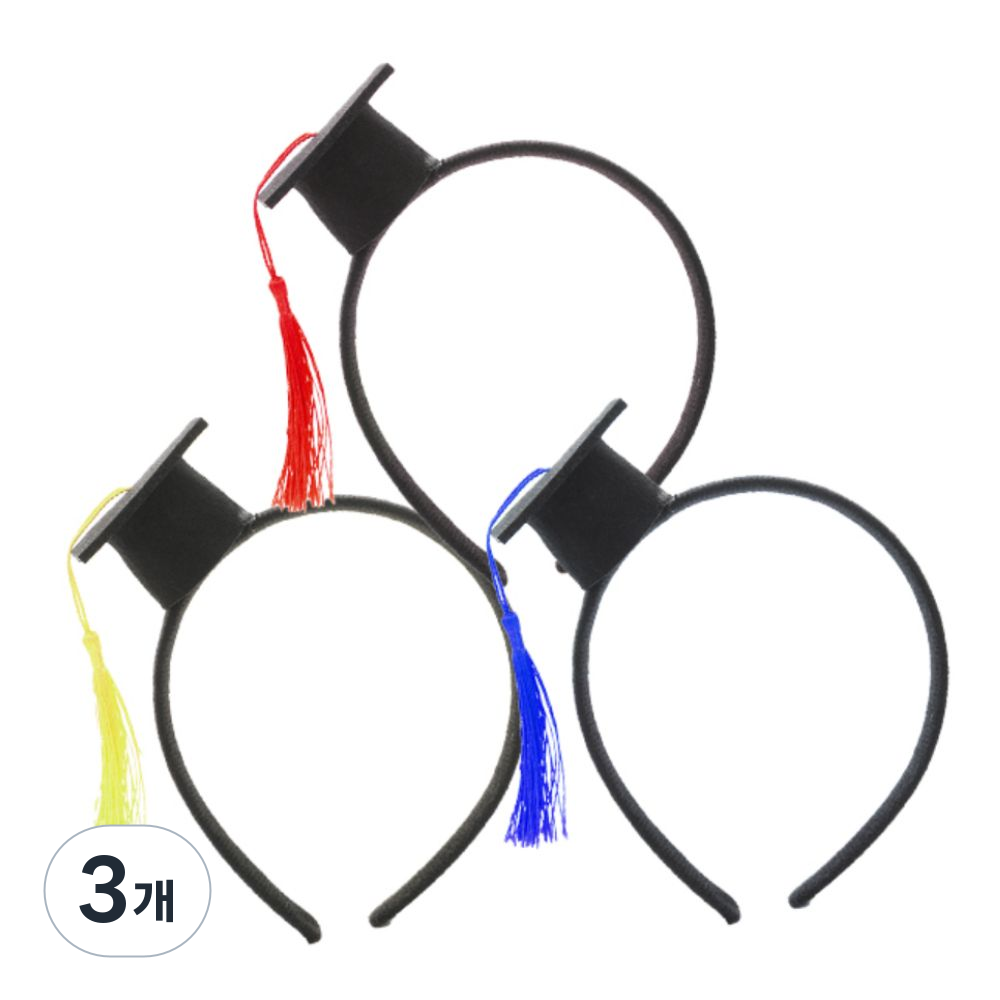 SIA37 졸업 학사모 머리띠 미니 학사모 졸업식 사진 촬영 소품 3종세트, 3개, 3종1세트 29,700원