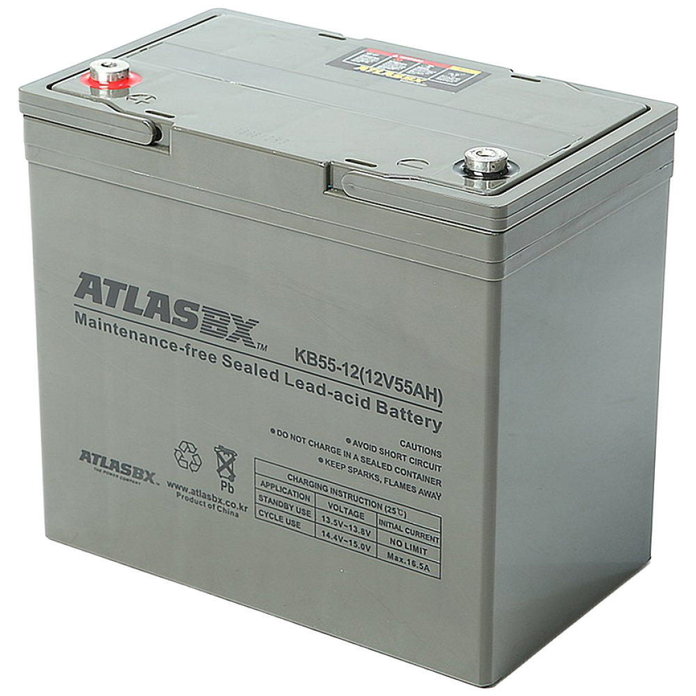 아트라스 KB55-12 [12V 55AH] 전동기계 리프트 지게차 배터리, 1개, 1개입 149,800원