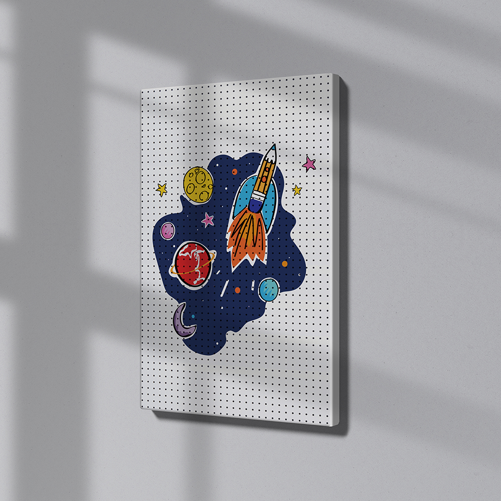 타공판닷컴 프린팅 타공판 600 x 900 mm, 1개, 우주비행 54,580원