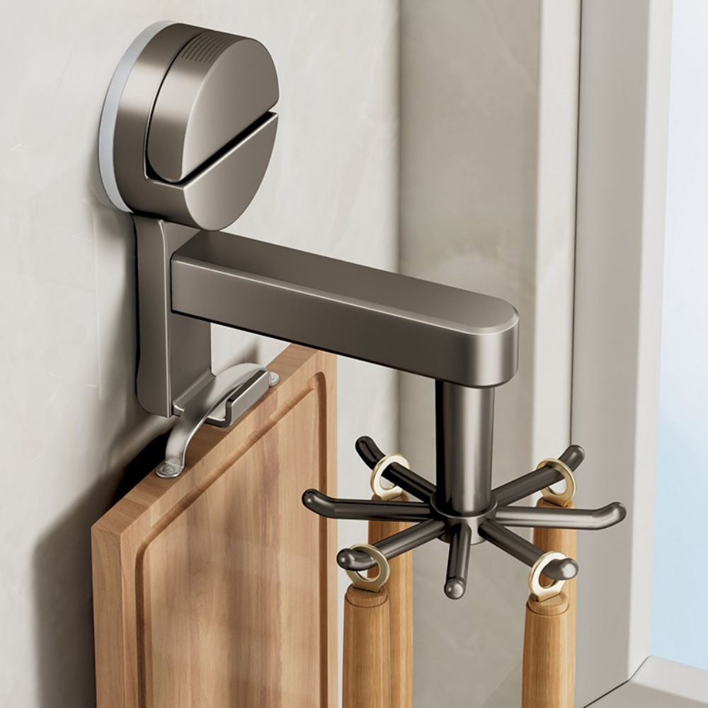 주앤지 흡착식 무타공 회전형 수납 조리도구 걸이 9,900원