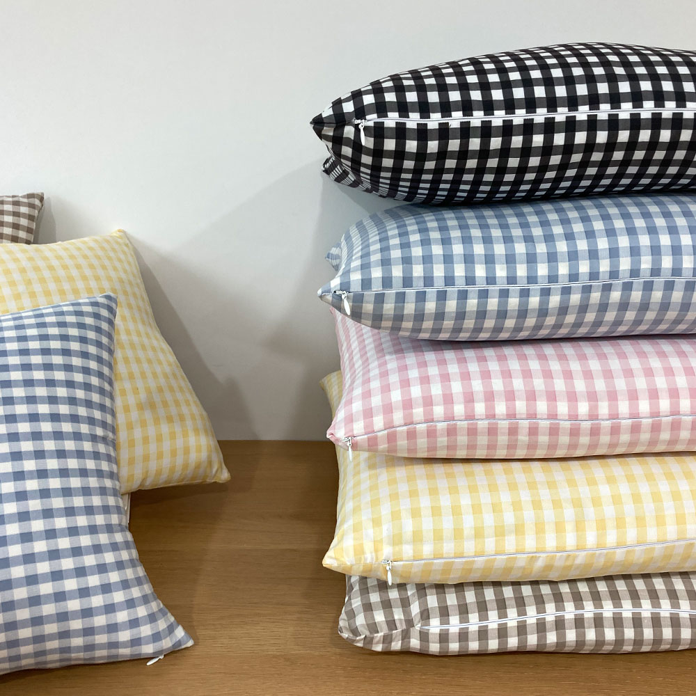 헬로베딩 세미마이크로 어반체크 방석/쿠션 (커버분리가능솜포함) 6,500원