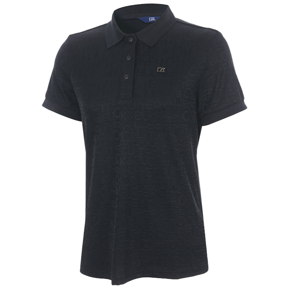 커터앤벅 여성 자가드 레터링 반팔 카라티 CBFTS41303 49,900원