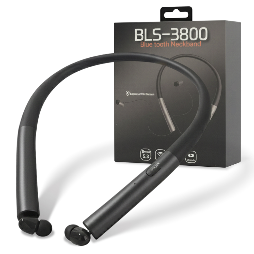 블루선 넥밴드 블루투스 이어폰, BLS-3800, Black 64,900원