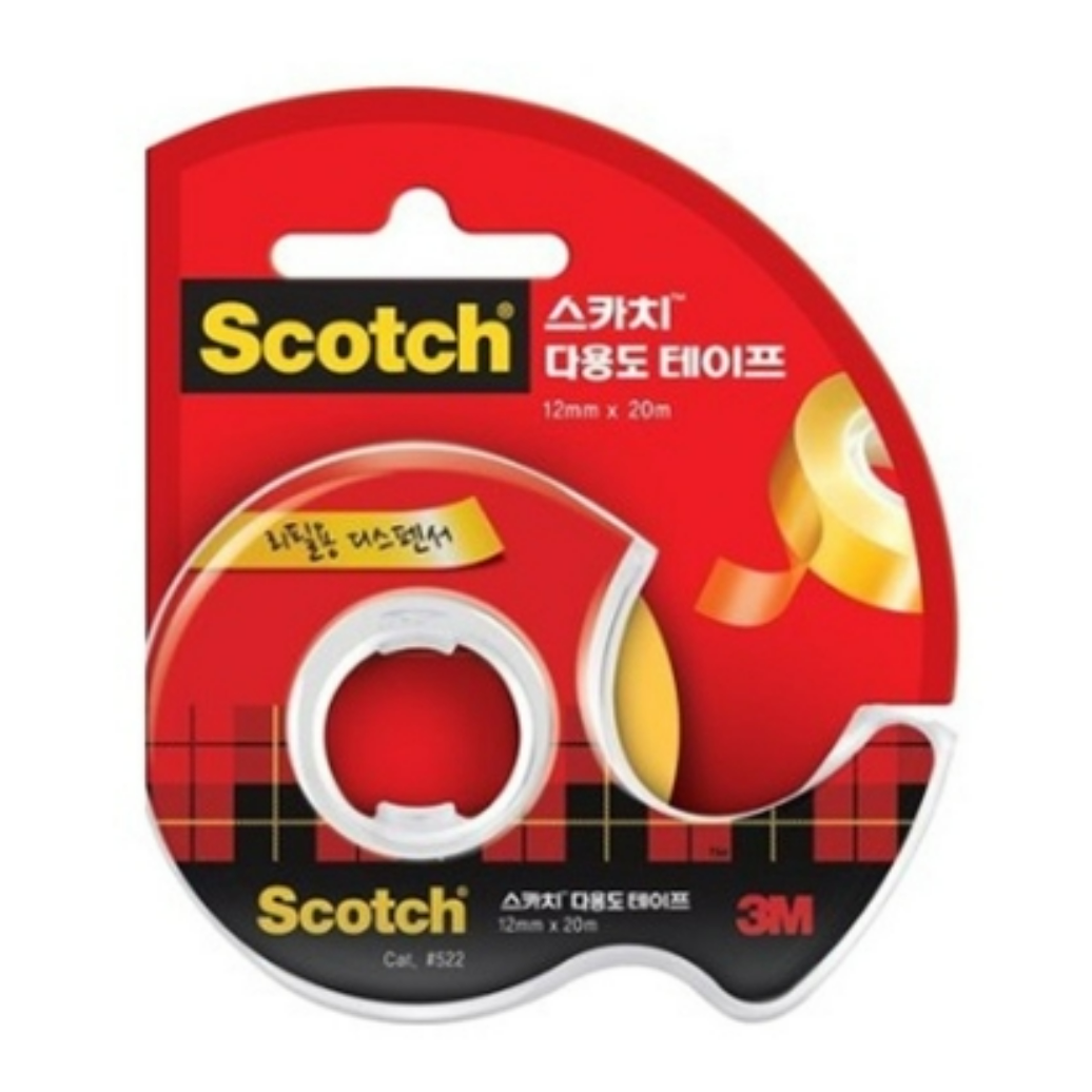 쓰리엠 스카치 다용도 테이프 522D 디스펜서 12mm x 20m 28,500원