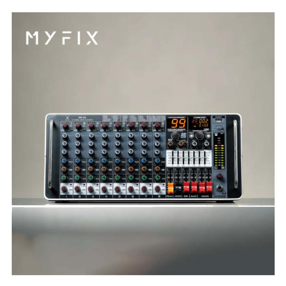 MYFIX RM-80 8체널 랙장착 슬림형 오디오믹서, EA, RM-80 1,230,000원