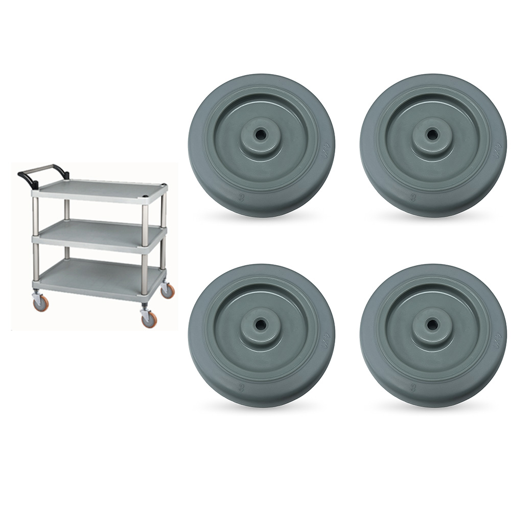 서빙카트 회색 고무바퀴 (훨만 4개 - 1세트) 100mm(4인치) 바퀴교체 수리 19,960원
