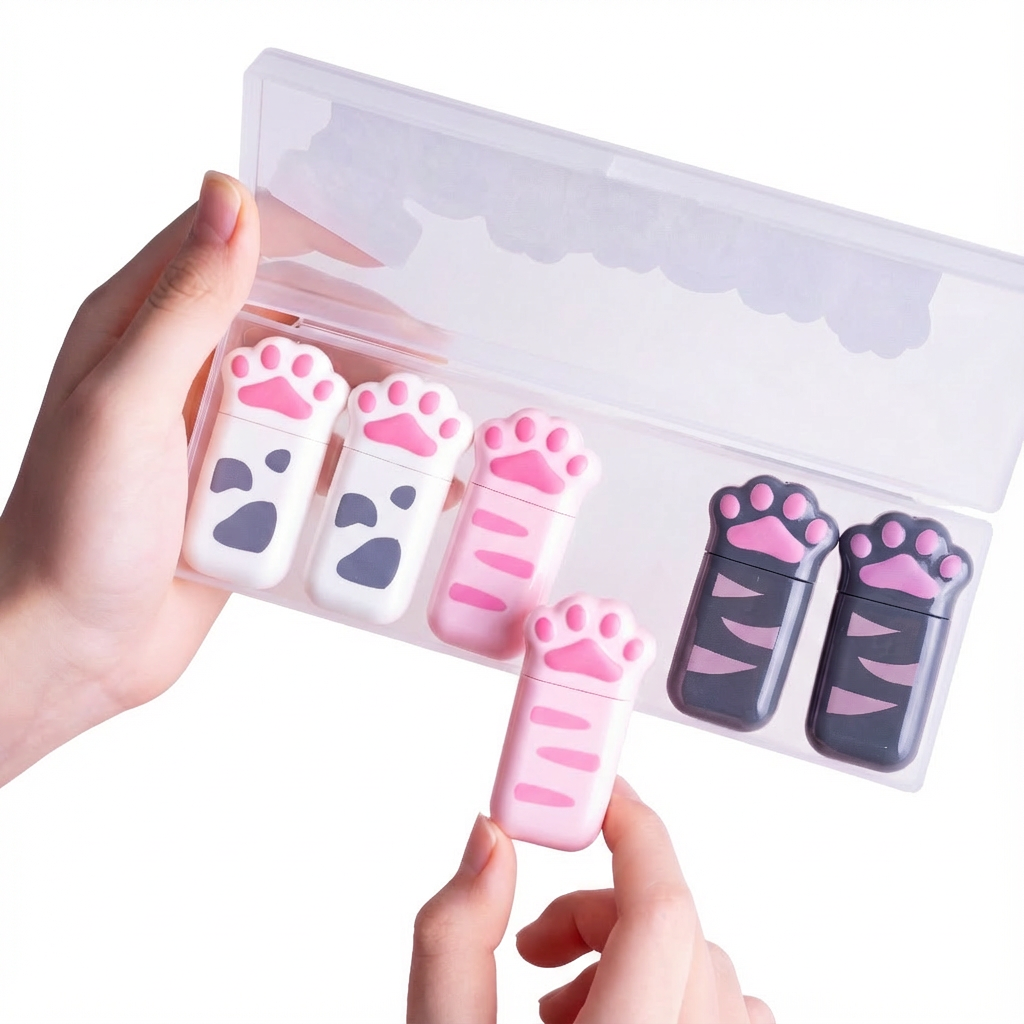 인노블 고양이 발바닥 수정테이프 6개+케이스, 13,800원