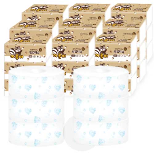 한아름산업 아롱이플러스 점보롤 6롤 + 아롱이 3겹 팝업티슈 9팩 (27개입) 35,900원