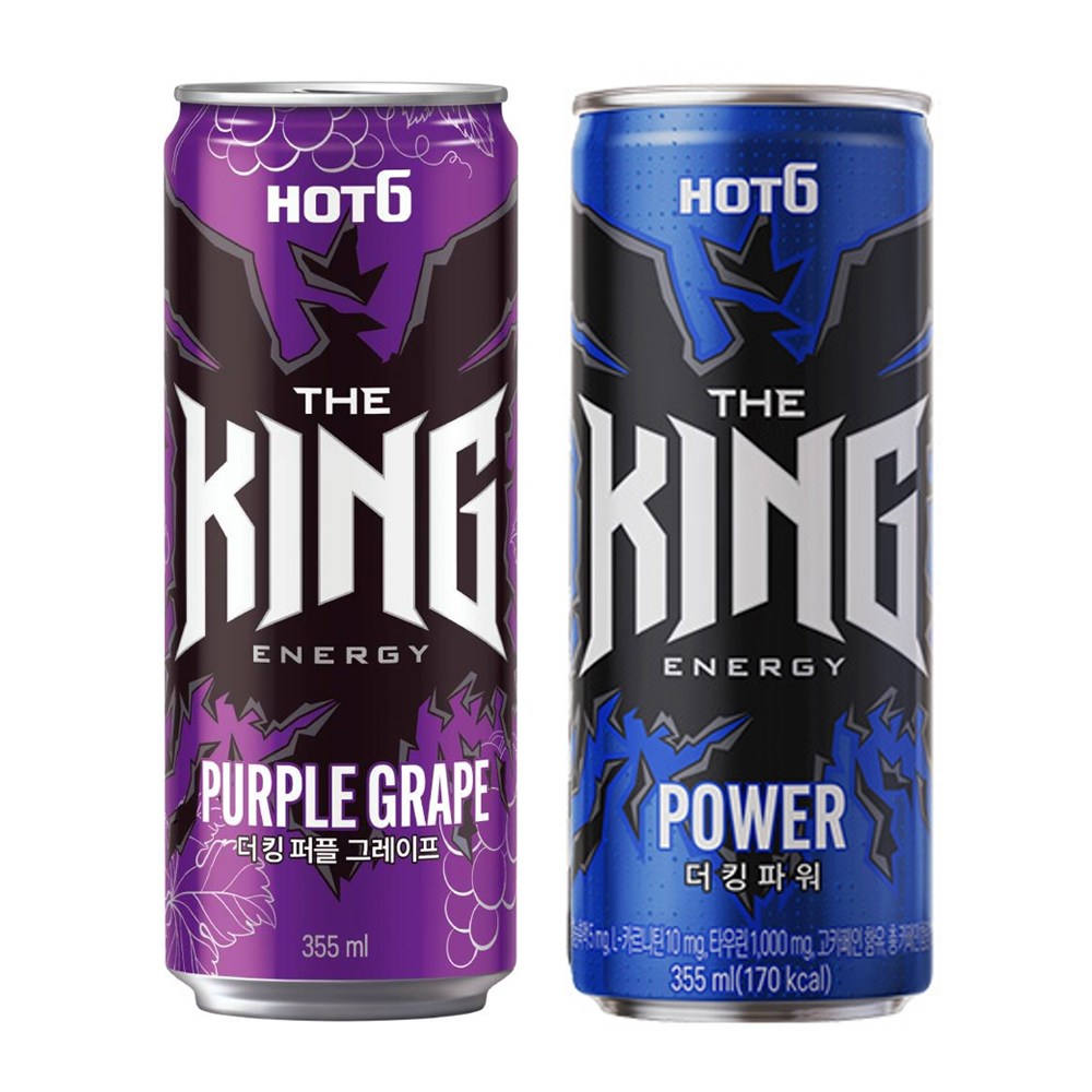 핫식스 더킹 2종 퍼플 그레이프 12캔+파워 12캔 20,610원