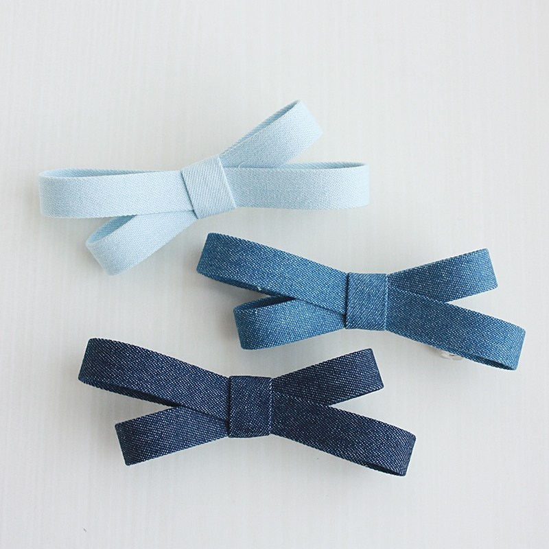 레인걸 심플 리본 헤어핀 3P 반묶음핀 자동핀 11,900원