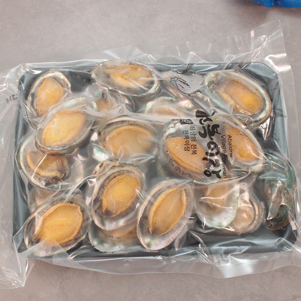 구이용, 탕찌개용 구이전복 탕전복 찌개전복 자숙전복 손질전복 완도전복 양식전복 완도전복직거래, 1개, 구이용자숙 30~40마리 700g(원물1kg) 26,000원