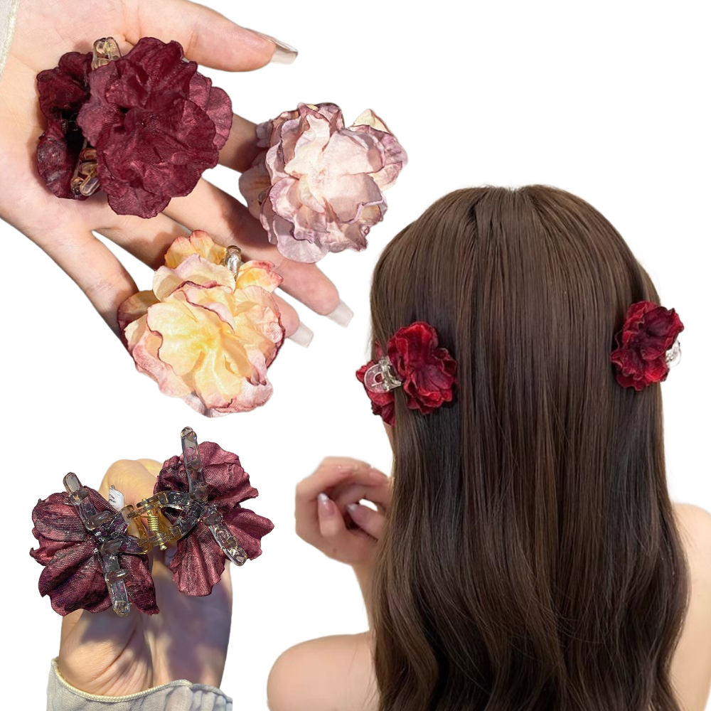 프라홈 플라워 소형 클립 헤어 집게 머리핀 4.5cm PR389 5,900원