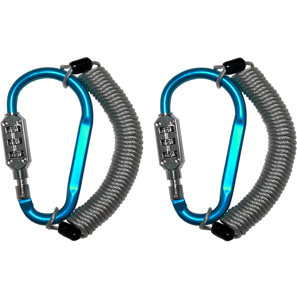 트래블큐브 컬러 카라비너 3다이얼 대형 + 도난방지 코팅 안전케이블 2.5m 세트 블루 22,390원