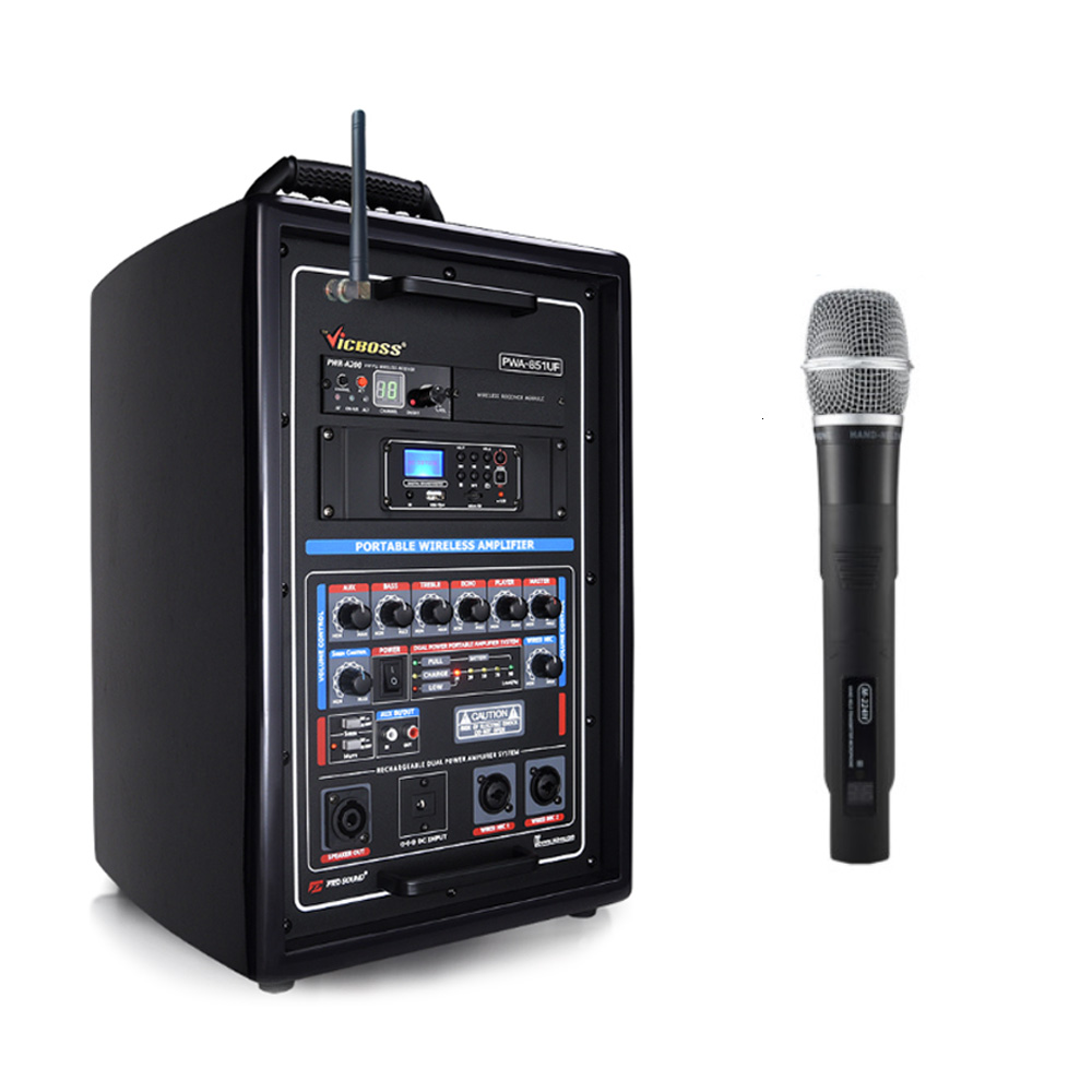 PWA-851UF 충전식 앰프 블루투스 스피커 무선마이크, 핀마이크 820,000원