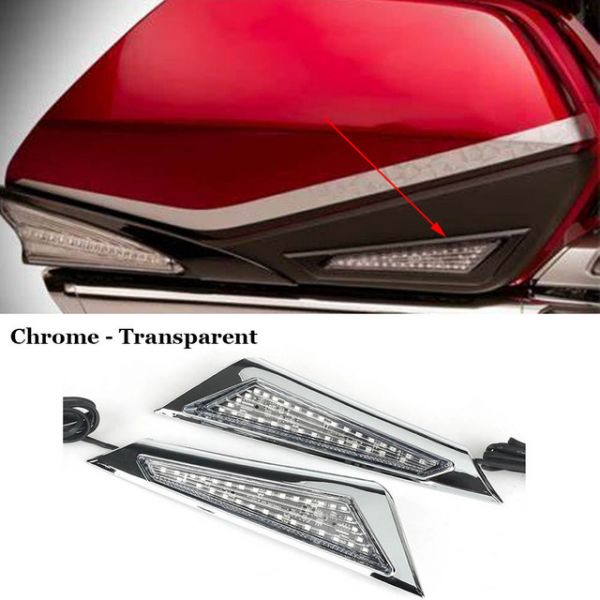 오토바이 용품 바이크 부품 방향지시등 전면 조명 벤트 트림 LED 키트 혼다 골드 윙 1800 GL1800 F6B 2018 2019 2020 2021 2022 2023 1 쌍 141,800원