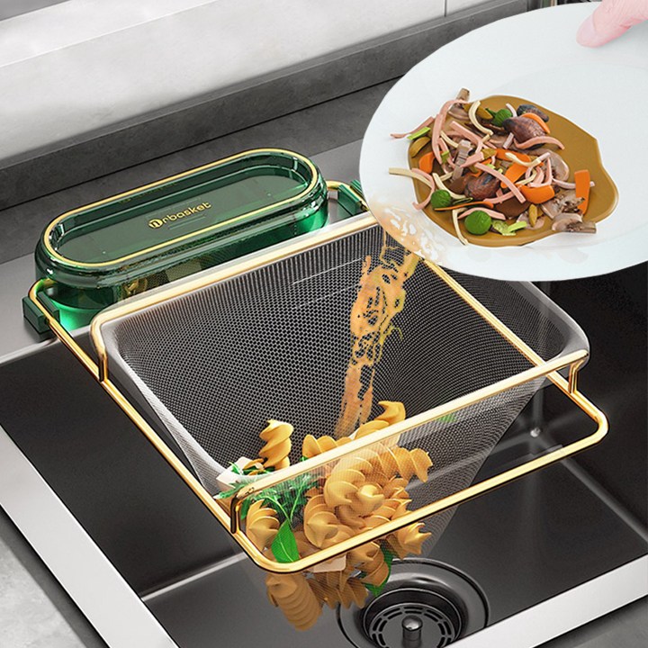 아띠꼴로 싱크대 음식물 거름망 배수구망 처리기 행주 걸이 거치대, 1세트 9,900원