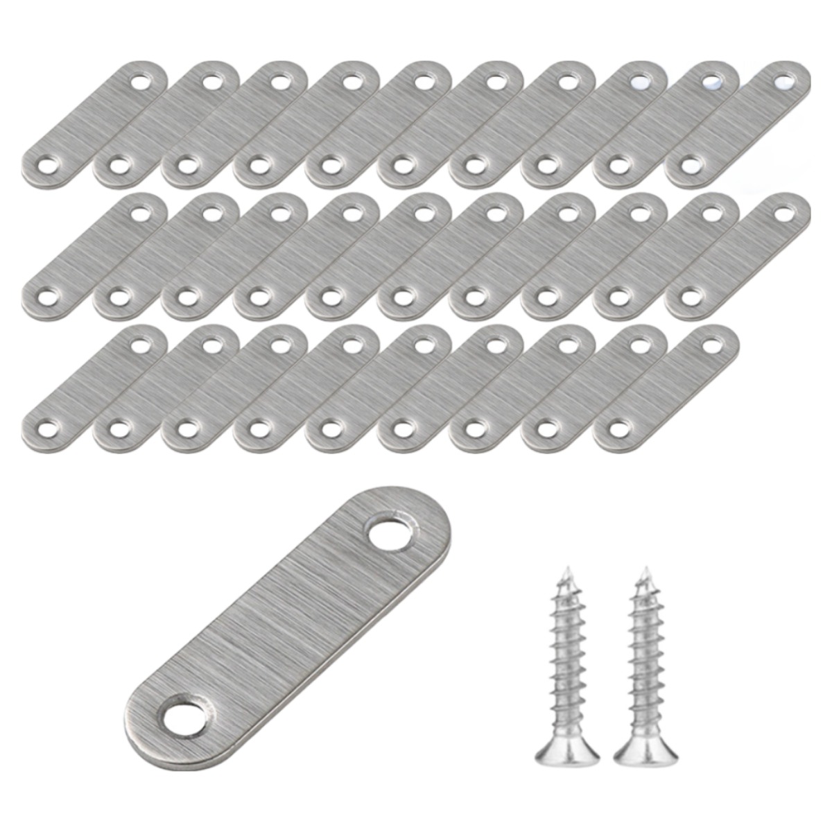 유스툴 평철 스텐 일자 연결대 브라켓 30P 세트 10,500원