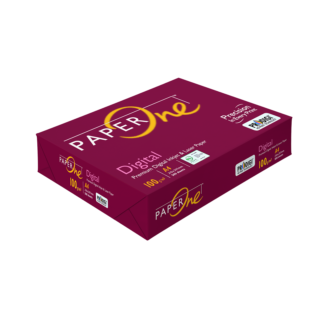 페이퍼원 디지탈 복사용지 100g 2000매, A4, 500개 9,080원