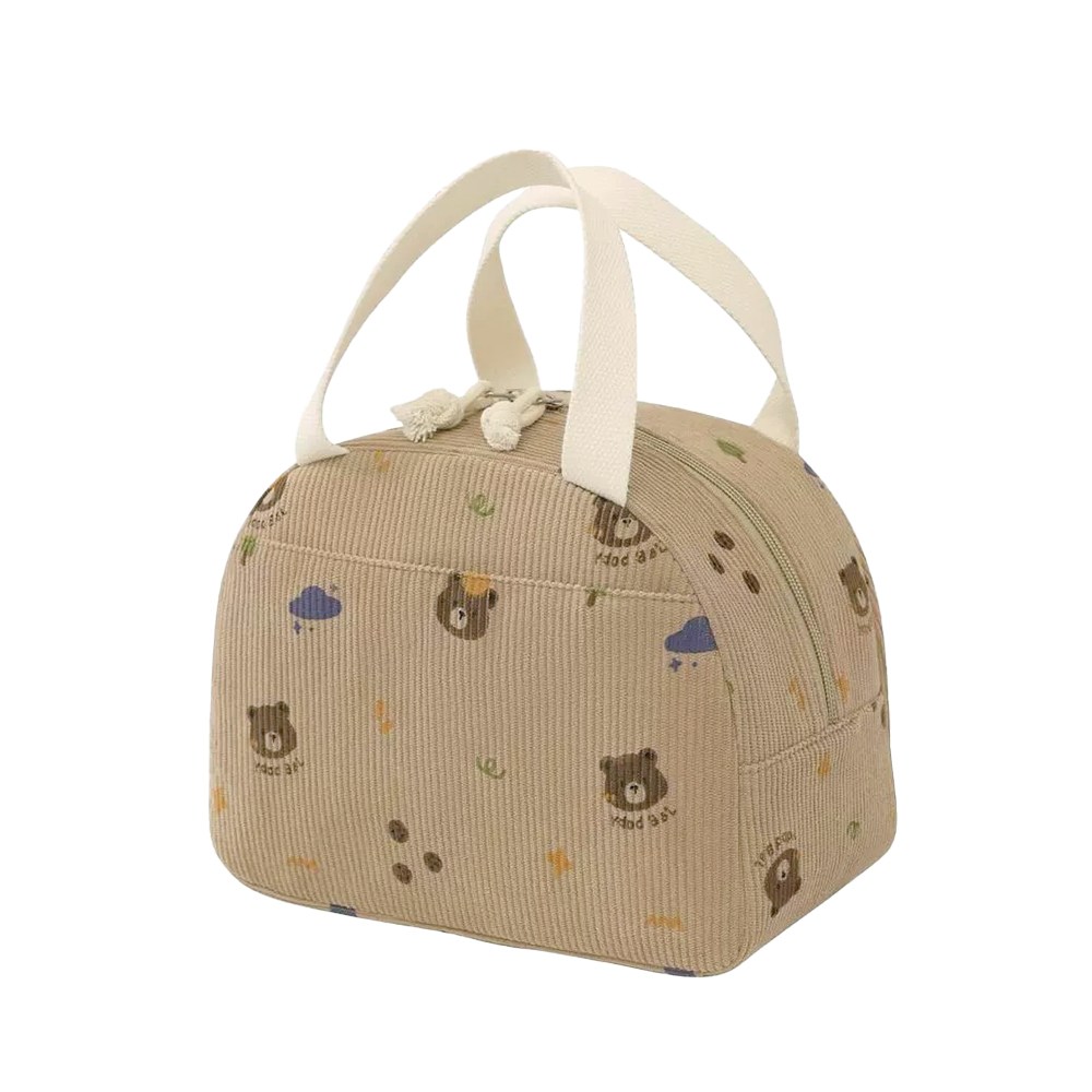 구디푸디 러블리 무드 코듀로이 보온보냉 직장인 도시락가방 10,900원