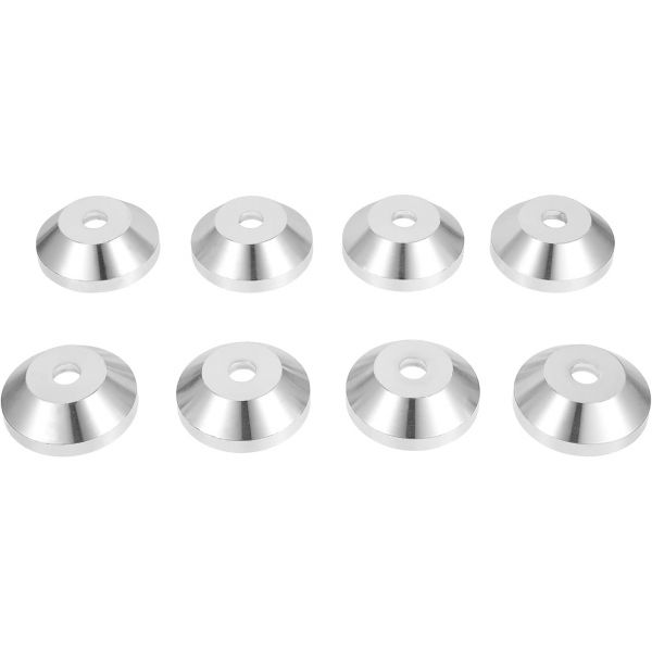 DOITOL 8pcs 카본 스틸 스피커 스파이크 패드 신발발 바닥 보호구 베이스 신발 매트 격리 오디오 턴테이블 스피커용 콘 80mm 실버 106,400원