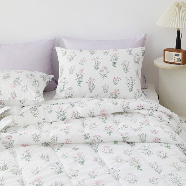 [아망떼] 딜라이트 자연 냉감 인견 알러지케어 여름 차렵이불 베개세트 SS 72,900원