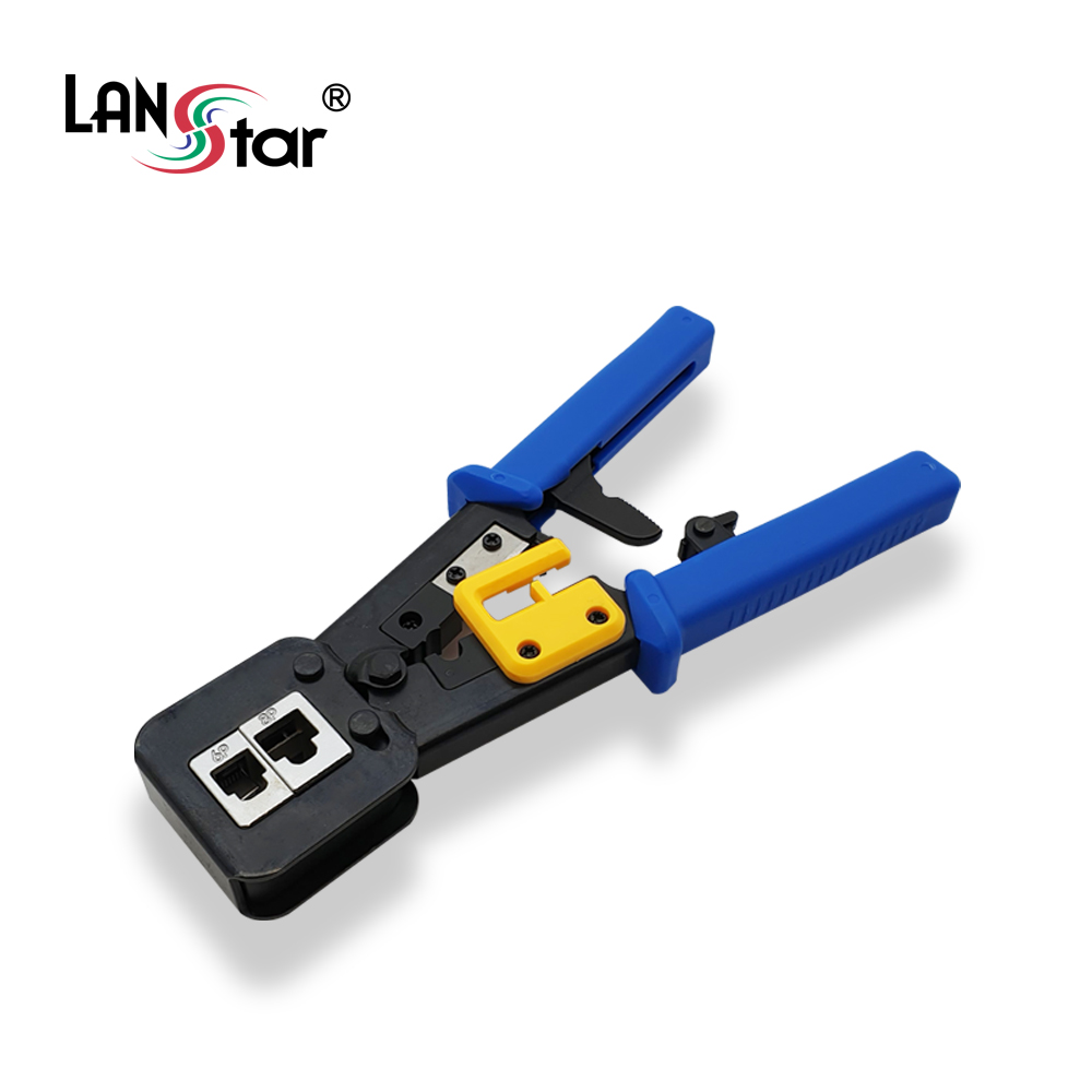 LANstar EZ 플러그 랜툴/LS-68RP-EZ/PASS 콘넥터 전용/랜선 RJ45 8P8C/전화선 6P6C 작업가능/탈피와 컷팅/기어 형식/압착과 절단을 동시에, LS-68RP-EZ, 1개 15,500원