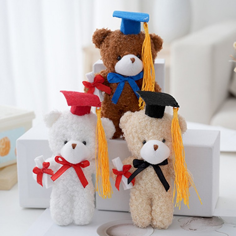 졸업팡팡곰돌이 졸업식 축하 선물 학사모 곰인형 단체선물 인형꽃다발 귀여운 테디베어 키링 4,920원