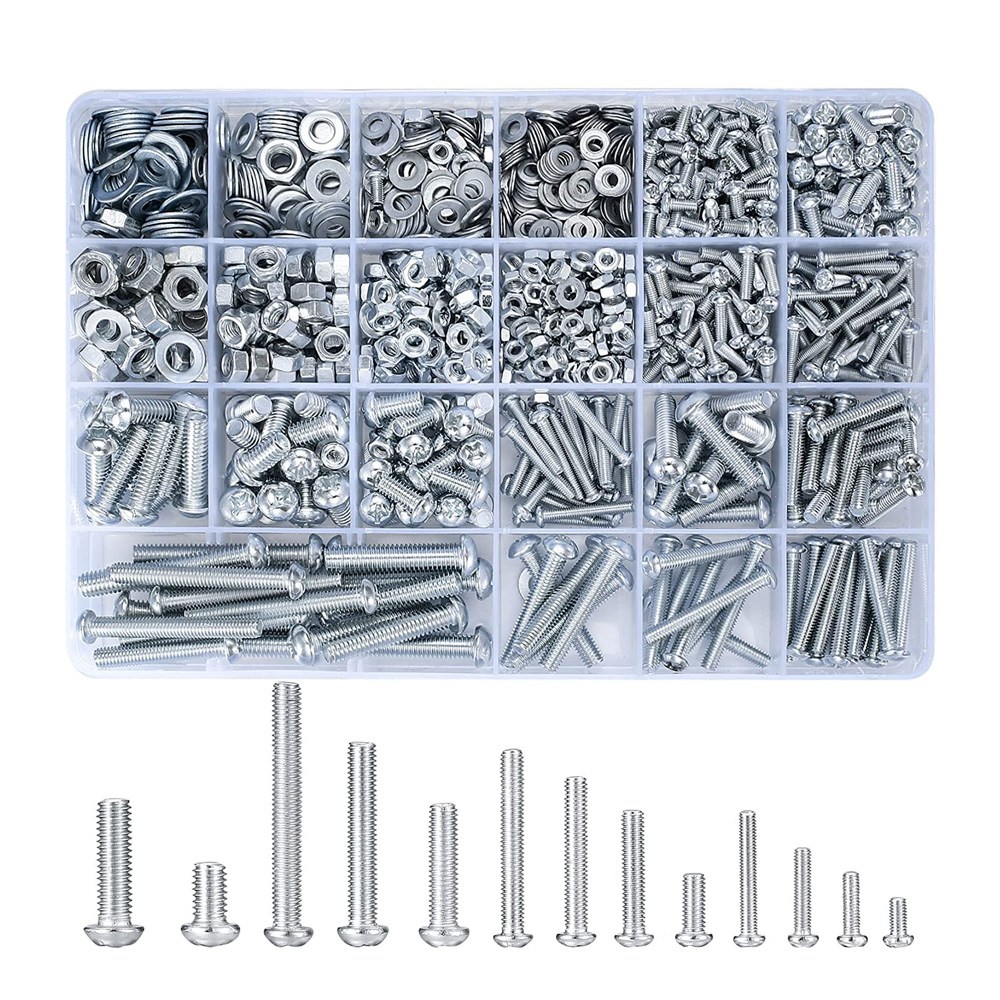 JK 볼트 너트 나사 900종 와샤 세트 와셔 둥근머리 십자 육각 긴나사 M3 M4 M5 M6 10,890원