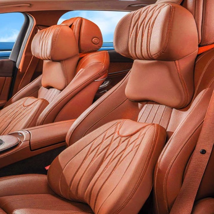 크로니클 막스라인 풀커버 목쿠션 + 요추쿠션 세트 전차종 호환, 엠마 오렌지, 1세트 67,230원