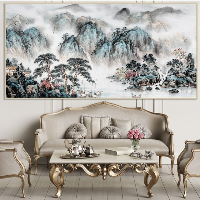 돈들어오는 동양화 산수화 그림 액자 풍경 숲 생기 거실 안방 풍수 인테리어 부모님 선물 96,000원