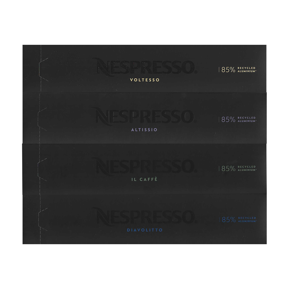 (리빙스쿨) 네스프레소 버츄오 정품 캡슐 에스프레소 베스트 4종 세트, 5.2g, 4박스, 10개입 54,950원