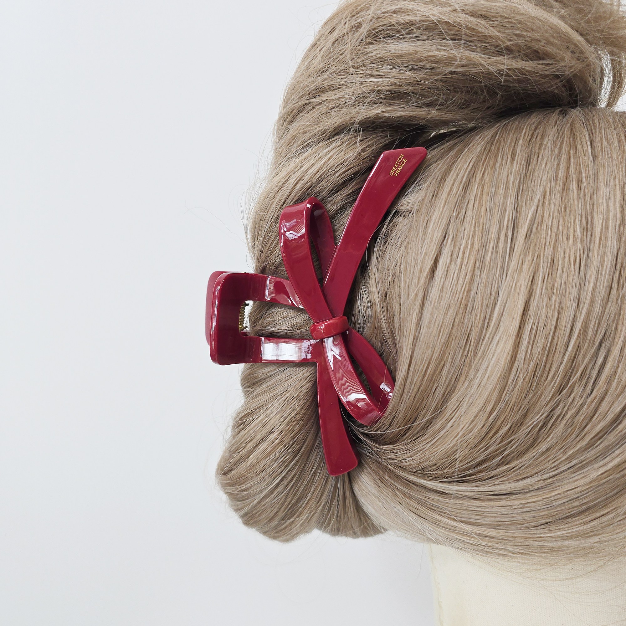 시크몽 프랑스핀 럭스 리본 빅클로 12.5cm 올림머리 헤어 집게핀 30,800원