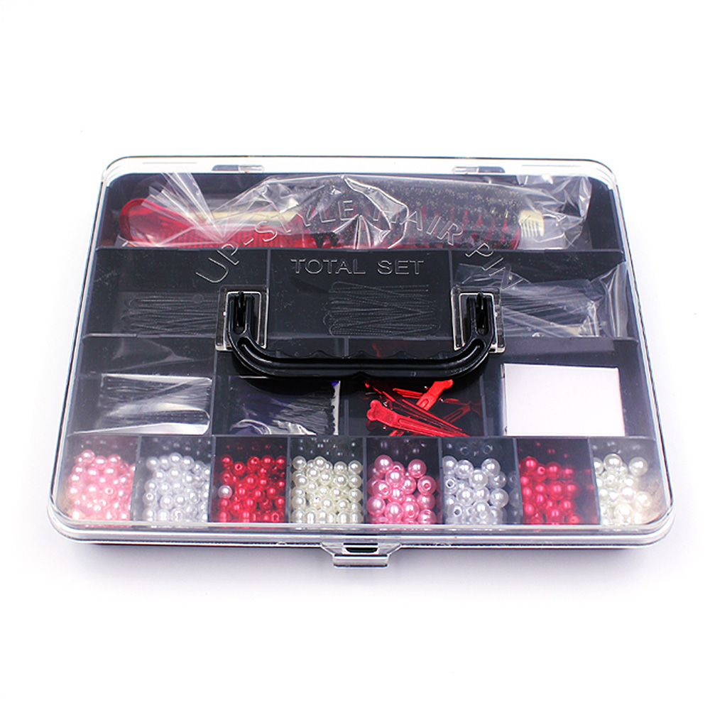 업스타일 세트 (대) S돈모브러쉬 빗 핀 구슬 U핀 실핀 17,000원