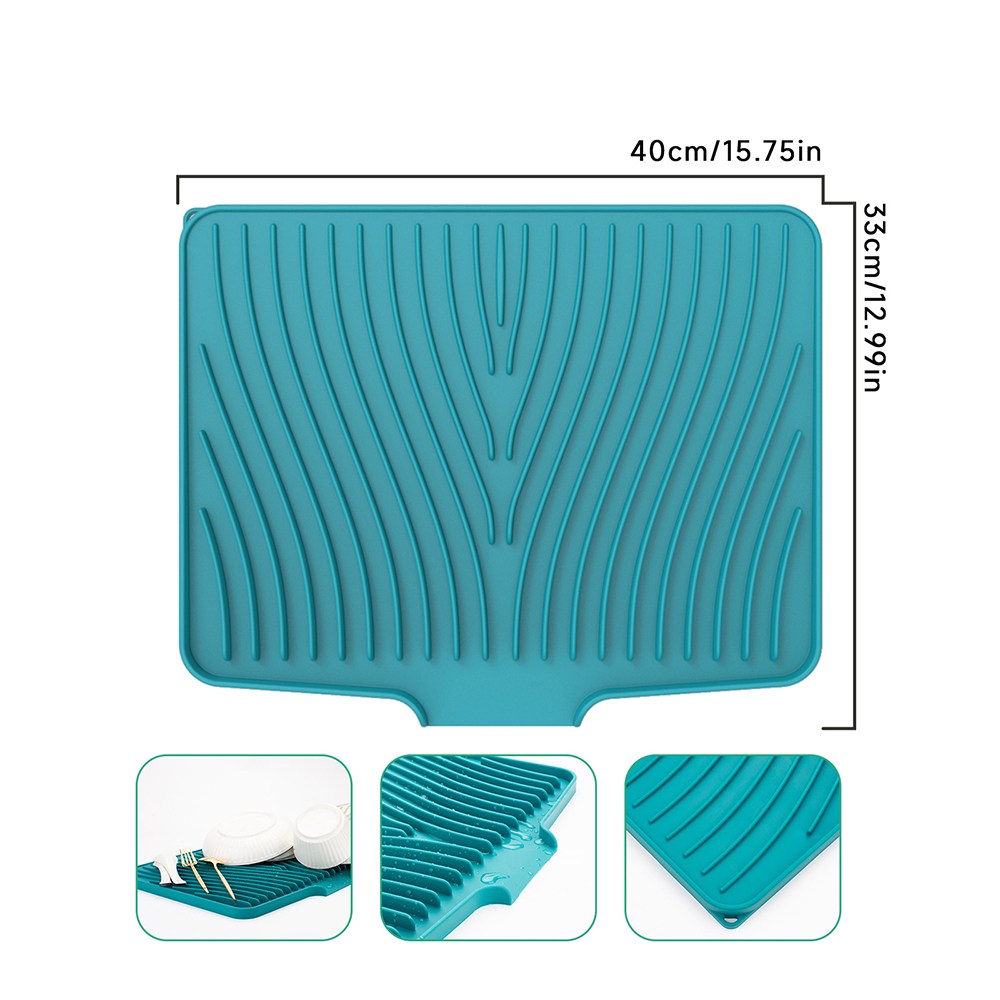 근이몰 실리콘 식기건조매트 싱크대 물빠짐 드라잉매트 식기 컵 설거지 특대, 그린, 1개 9,900원