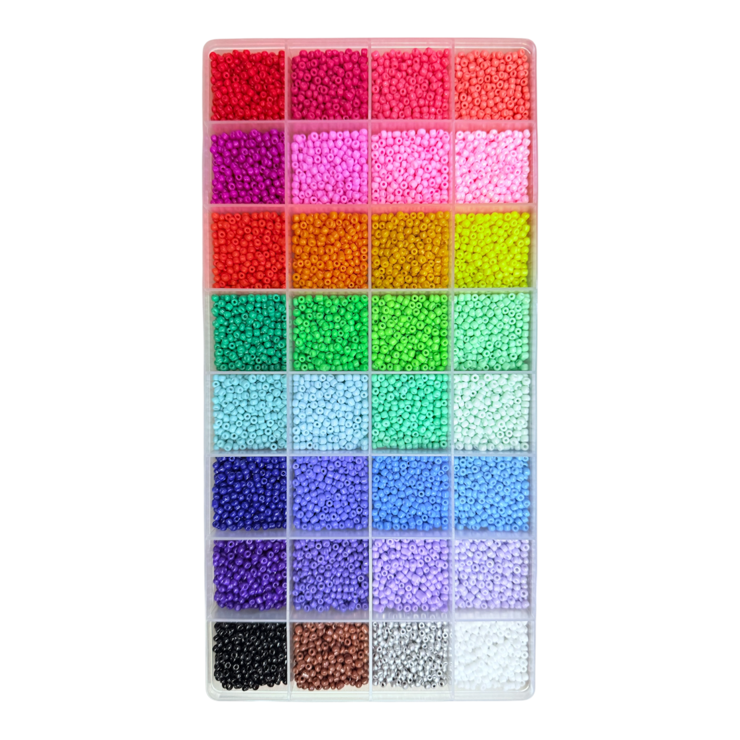 로블리샵 레인보우 시드비즈 3mm 32색 컬러세트 비즈공예 DIY 팔찌 반지 만들기 재료 악세사리 부자재, 1개, 32컬러세트 25,800원