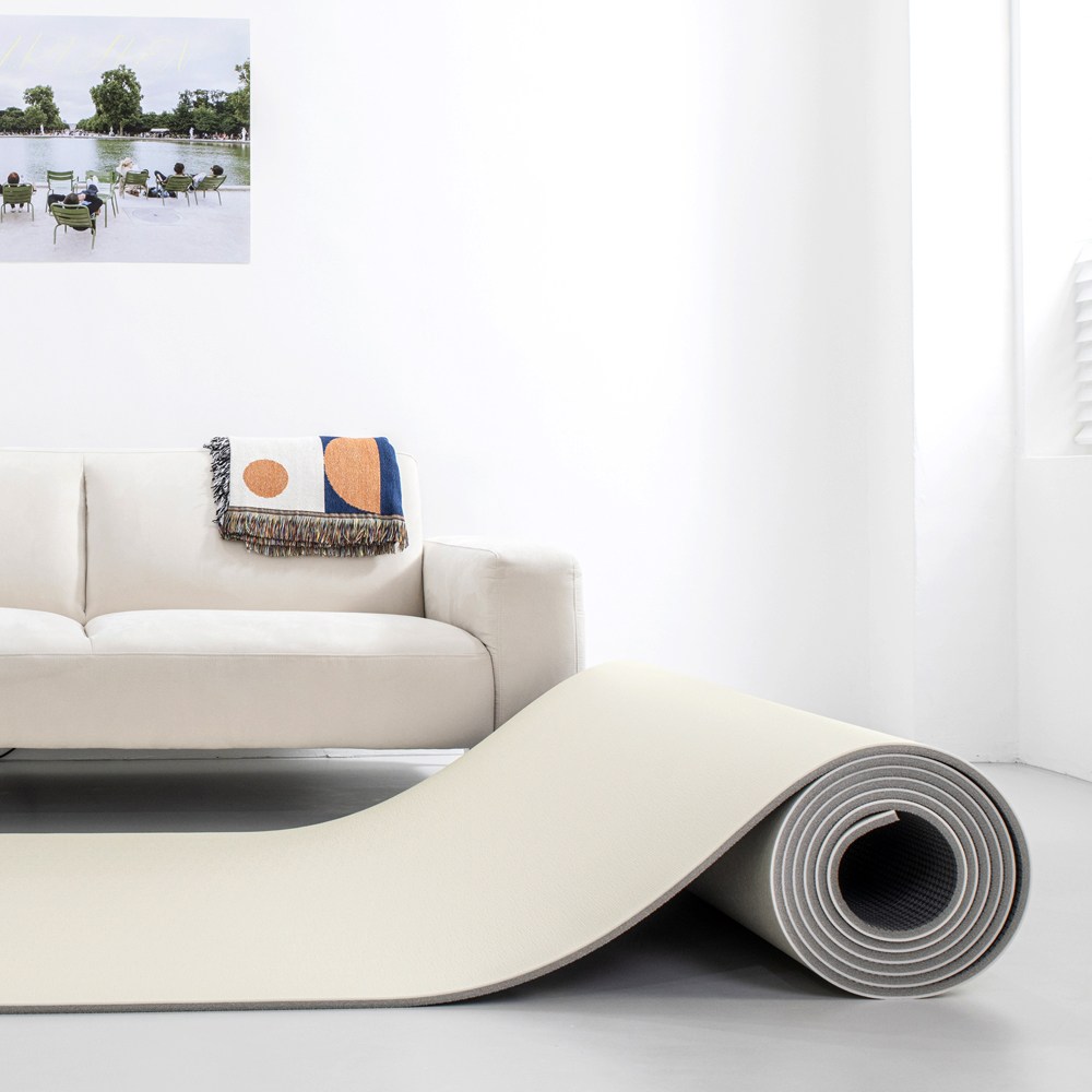 PVC 층간소음 롤매트 (두께 1.5cm), 아이보리 캔버스 38,900원