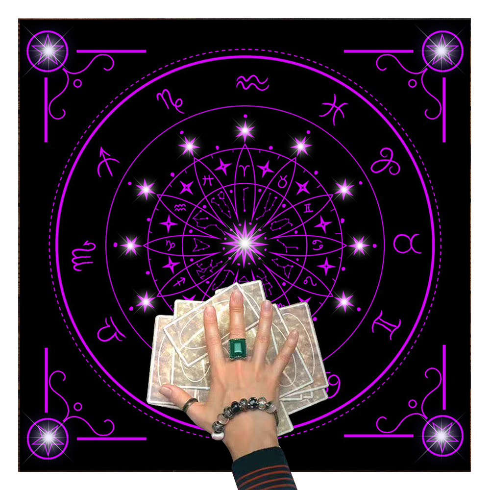 힘룸 쓰기편한 다기능의 유니크 타로매트 사각형 크리스탈벨벳 75 x 75 cm, TLP1, 1개 10,200원